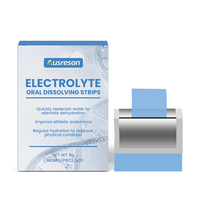 OEM Bandes de film orales électrolytiques personnalisées à dissolution rapide, enrichies en Collagène, BCAA et Vitamine C, supplément énergétique stimulant