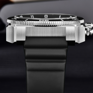 Montre de plongée LIGE FN1812 Sapphire 100M résistante à l'eau 49mm pour hommes 8215 automatique mécanique lumineuse en acier avec <span class=keywords><strong>lunette</strong></span> rotative + boîte cadeau - Product Image 3