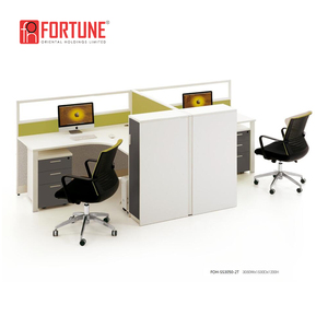 Prueba de sonido de partición alta privado en forma de U de la estación de trabajo con gabinete - Product Image 6