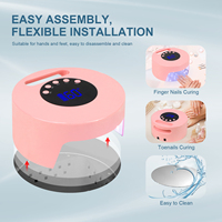 Lampe à ongles UV sans fil 54W rechargeable, séchoir à ongles portable sans fil, lampes UV LED avec base en métal pour salon et domicile