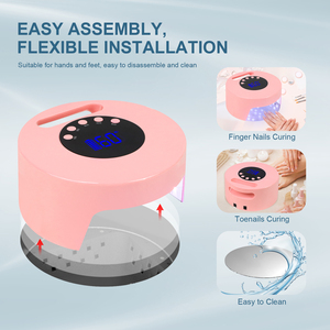 Wireless 54w Uv <strong>Nails</strong> Lamp Rechargeable Cordless <strong>Nail</strong> Dryer Portable Uv Led Light Lamps With Metal Base for Salon &amp; Home - Product Image 6