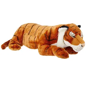 B846 Realistic Jumbo Tiger Plush Giant Stuffed Animal Toy Kids Gift Lifelike Vivid Pattern Toy Tiger Plush