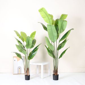 4フィート～7フィートのトラベラーズパーム、リアルタッチプラスチック製装飾植物、庭園飾り、卸売、オフィス、家の装飾、高品質人工植物 - Product Image 2