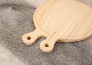 Haute Qualité Planche À Découper En Bois Ronde Pizza Pain Assiettes à Fromage avec Poignée Pour Restaurants - Product Image 6