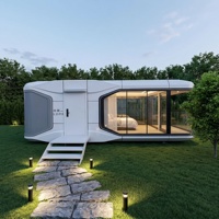 Maison Modulaire Directe Usine, Capsule Habitable, Abri de Jardin Écologique, Studio à Structure en Acier avec Climatiseur Midea, Airbnb, ADU, Granny Flat, Hôtel