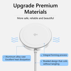 Tùy chỉnh logo Hợp kim nhôm TPU qi2 phổ sạc không dây 15W không dây sạc pad cho iPhone - Product Image 4