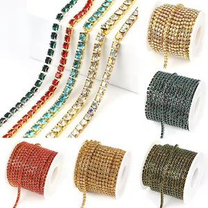 थोक स्टेनलेस स्टील गैंडे कप चेन सिवन क्रिस्टल गैंडे चेन गैंडे - Product Image 2