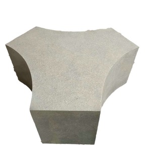 Nuevos Materiales de Construcción de Piedra, Banco de Hormigón GRC Gris de Alta Resistencia, Muebles para Parques Interiores y Exteriores - Product Image 3