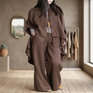 Wholesale Spring Summer Fashion Korean Women Solid Color Formal V-Neck Full Sleeve Loose Fit Metallic Blouse - Product Image 2