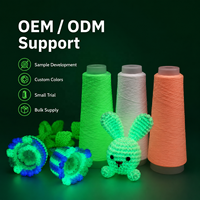 Fil phosphorescent lumineux pour tricot et crochet, idéal pour les loisirs créatifs et les jouets – Fournisseur OEM/ODM personnalisé
