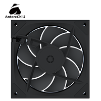 Ventilador de Refrigeración para Caja de Ordenador AntarcChill Negro de 120 mm y 5 V, Alto Flujo de Aire, Bajo Ruido, Rodamiento Fluido, PWM RGB/ARGB LED, Venta al por Mayor