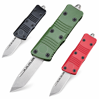 Mini couteau pliant de poche pour l'extérieur, acier inoxydable 440C, lame de 3,0 mm, manche en alliage de zinc, outil de camping multifonctionnel