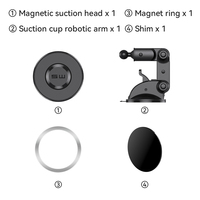 Support magnétique pour téléphone avec anneau aimanté Magsafing, nouvelle conception, support magnétique pour pare-brise et tableau de bord avec ventouse