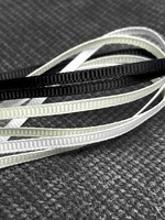 Lanière tissée en PET haut de gamme avec logo personnalisé, étiquette de vêtement pour sacs et chaussures, personnalisation universelle d'étiquettes de marque