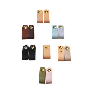 Poignée en <span class=keywords><strong>cuir</strong></span> de vachette épaissie de Style nordique pour meubles finition dorée Tatami matériel de tiroir de porte d'armoire pour usage de cuisine - Product Image 5