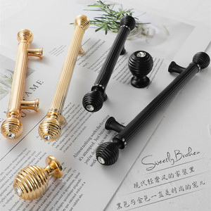 Furniture Handle And <b>Knob</b> Zinc Alloy Cylindrical Cabinet Wardrobe Drawer Hardware Scandinavian Style Durable - Product Image 1