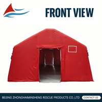 Tente médicale gonflable multi-usage à double couche quatre saisons, abri d'urgence isolant en PVC imperméable, hôpital temporaire