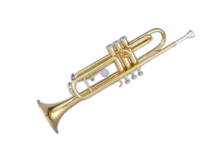 Tromba in ottone di qualità professionale con bocchino 7C laccato e oro laccato finitura Bb tono strumento musicale - Product Image 3