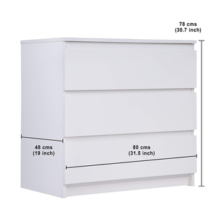 Nightstand PB Melamine <b>Bedroom</b> Furniture Panel Furniture <b>Storage</b> <b>Cabinet</b> - Product Image 3