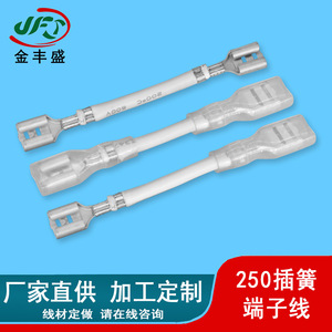 Sterilizer Wiring 6.3mm Transparent Sheathed Wire 250mm Spring Loaded Terminal Wire Fire Retardant Connection Cable - Product Image 5