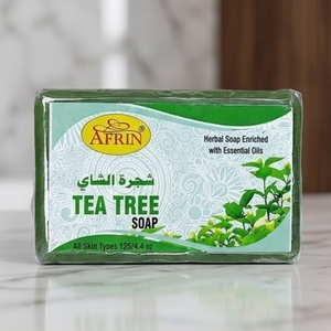 Natural Tea <b>Tree</b> Oil Soap Bar Daily Antibacterial <b>Face</b> Cleanser Clears Blemishes Hydrating Herbal Bath Care for Sensitive Skin - Product Image 4