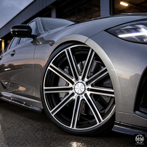 Jantes en alliage forgé 5x112 19x8.5 ET40 noires usinées avec logo étoile personnalisé pour <span class=keywords><strong>Mercedes</strong></span>, homologuées OEM DOT - Product Image 1