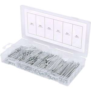 KS TOOLS-Assortiment de 970.0080 broches fendues, 1,6x25,4mm-4.0x63.5mm, (555 pcs) - EAN 4042146478318 ELEMENTS POUR FIXER LES FIXATIONS - Product Image 1