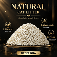 OEM Tofu Cat Litter Cepat Menggumpal Rendah Debu Kontrol Bau Dapat Dibuang di Toilet Biodegradable untuk Rumah dengan Banyak Kucing