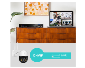Cámara de Seguridad IP Inalámbrica WiFi para Exteriores con Zoom Óptico 4X, HD 1080P, Visión Nocturna a Color, Tipo Domo PTZ - Product Image 4