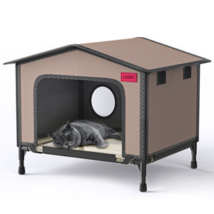<span class=keywords><strong>Outdoor</strong></span> Kattenhuis, Waterdicht Kattenhuis Voor Zwerfhuisdieren, Geschikt Voor Buiten-/Binnenkatten, Eenvoudig Te Monteren En Schoon Te Maken - Product Image 1