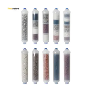 Hot Sale 10 inch T33 In-line Clear Inline Mineral Ball Alkaline Water Filter Cartridge For Ro Purifier Filter System