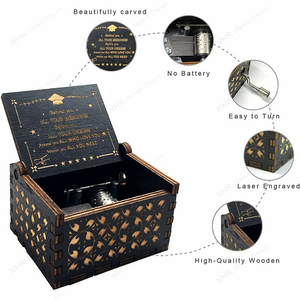New Arrival Custom Wooden Carousel Horse Music Box