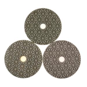 Tampon de <span class=keywords><strong>polissage</strong></span> flexible JDK 4 pouces 3 étapes pour utilisation humide et sèche sur sols, granit, quartz, marbre, pierre d'ingénierie, personnalisable OEM 100 MM - Product Image 5
