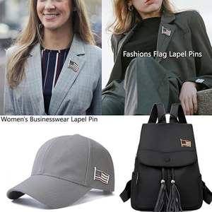 Pin de solapa de bandera americana, 2 uds., Pin de bandera de EE. UU. de metal dorado y plateado, pines de bandera de EE. UU. para hombres y mujeres veteranos - Product Image 6