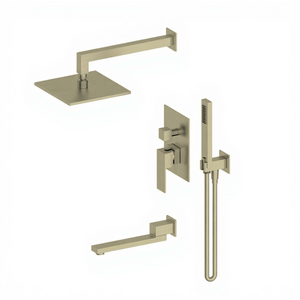 Vente chaude : Ensemble <span class=keywords><strong>de</strong></span> douche à main en or rose brossé, design moderne, haute qualité, prix abordable - Product Image 2