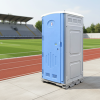 Cabine de toilettes mobile combinée avec douche et lavabo pour chantier