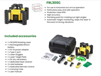 Niveau laser rotatif auto-nivelant FRL300G de haute qualité avec télécommande, haute précision, rotation à 360°, faisceau vert, en promotion