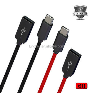 Zinc Alloy USB Type-C Cable 1m Nylon Jacket Braid Quick Charger Data Transfer Cord for Mobile Accessories Wholesale - Product Image 2