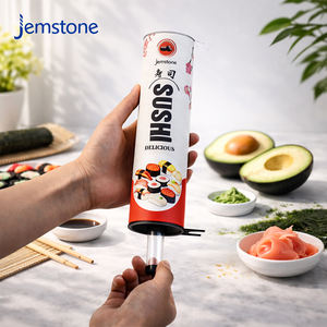 Emballage en tube en carton écologique personnalisé pour sushi, tube à pousser de qualité alimentaire, emballage en papier pour rouleaux de sushi - Product Image 3