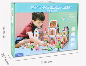 Trẻ Em 128Pcs Đầy Màu Sắc Sáng Tạo Xếp Chồng Đồ Chơi Nhà Câu Đố Khối Thiết Lập Chơi Nhà Trò Chơi - Product Image 5