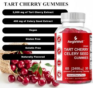 AegleWell Private Label Tart Cherry Gummies Suplemento Tart Cherry Juice Tart Cherry Gummies - Product Image 5