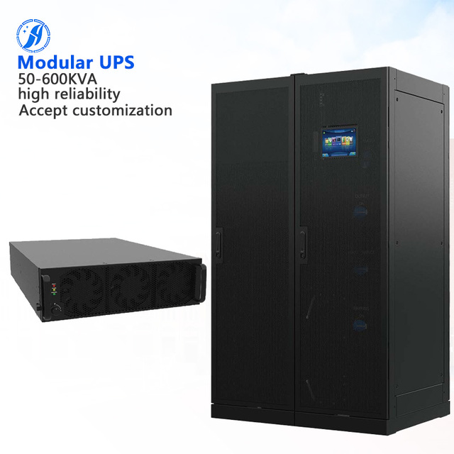Huayu HY-UM Series Online UPS Three Phase 0ms Transfer Time LCD Display Uninterruptible Power Supply Module Automatic Voltage