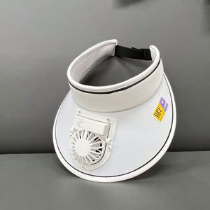 Gorra de sol de verano personalizada con visera ancha para niños y mujeres, gorra con ventilador solar para correr al aire libre - Product Image 5