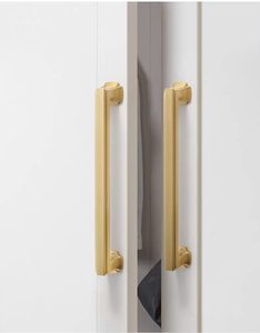 Hot Sale Solid Brass Cabinet <strong>Door</strong> Handles Black Gold Coffee Antique Kitchen Cupboard Handles and <strong>Knobs</strong> - Product Image 2