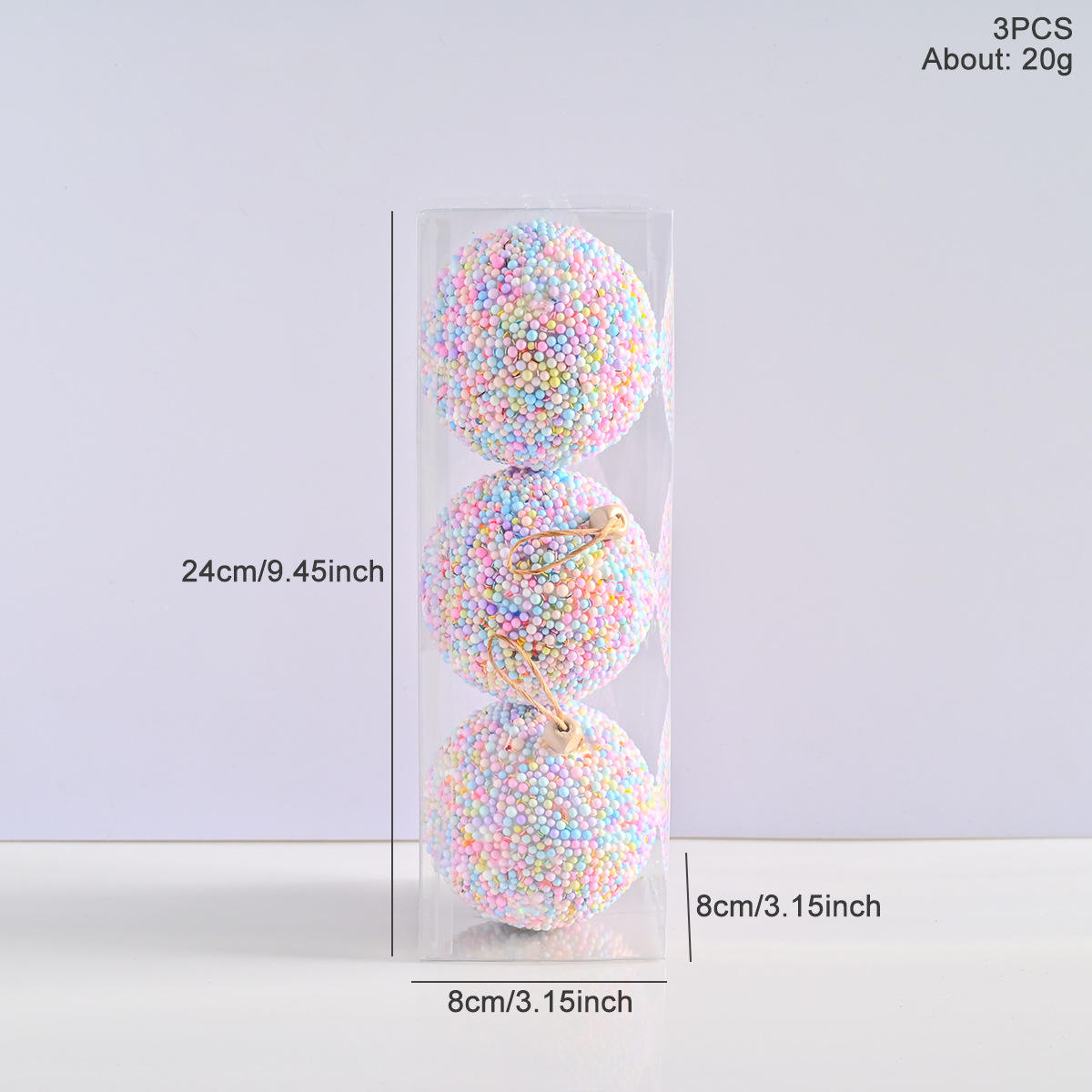 ลูกบอลโฟม8-3ชิ้น-มีสีสัน