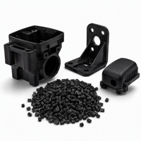 Granulés de nylon PA6 CF20 en fibre de carbone, haute rigidité, faible densité, vierges, pour bras et train d'atterrissage de drones
