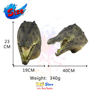 Mascarilla de <span class=keywords><strong>cocodrilo</strong></span> para Halloween, máscara de zombie de látex personalizada, de marca privada, para fiesta y Carnaval, novedad - Product Image 6