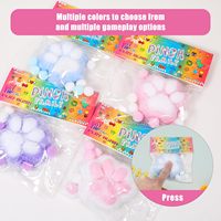 Lot de 3 jouets anti-stress en TPR en forme de patte de chat, doux et moelleux, pour soulager l'anxiété et la pression, pour enfants et adultes