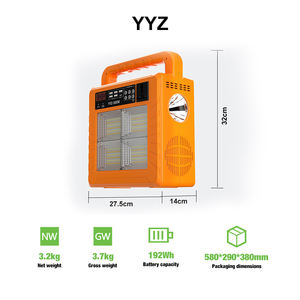 Fuente de alimentación con batería de litio de 300w y 192Wh, generador solar, estación de energía portátil Lifepo4, batería de iones de litio solar - Product Image 6
