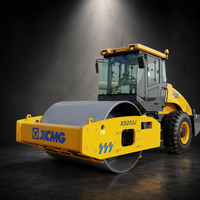 Rouleau compresseur vibrant à tambour unique de 20 tonnes XS203J |   Compacteur de sol à moteur Shangchai